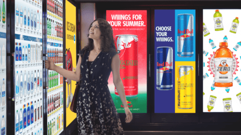 Cooler Screens' smart doors in Walgreens.