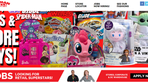 Forman Mills home page