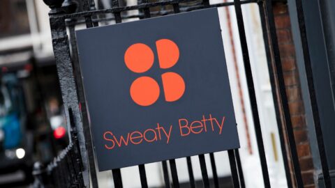 Image of the Sweaty Betty logo on a front gate