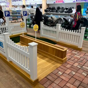 The stroller test track. (Photo Credit: Retail TouchPoints)