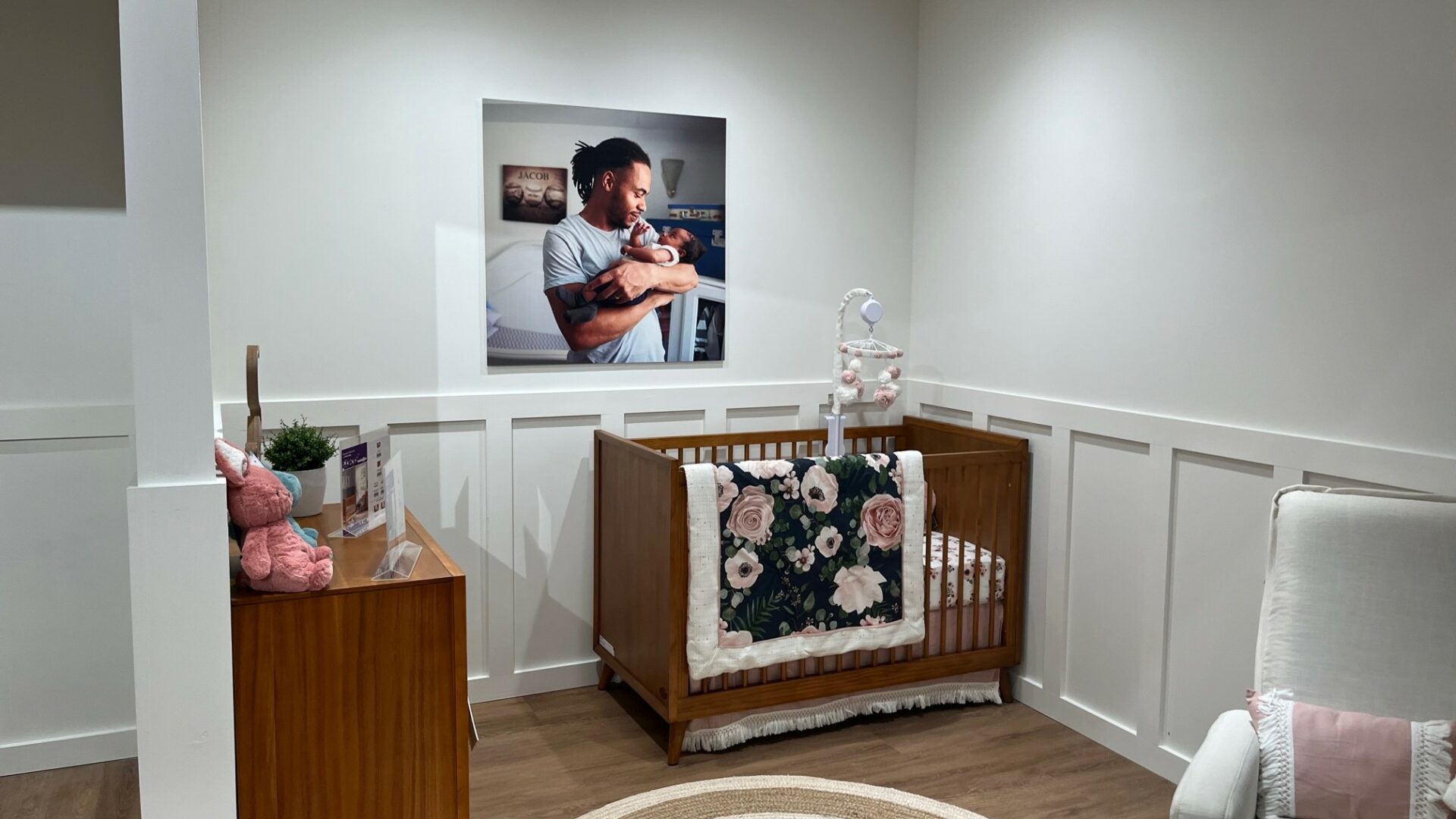 One of four nursery showcases. (Photo Credit: Retail TouchPoints)