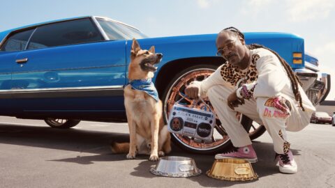 Rapper Snoop Dogg's new petwear brand hits retail.