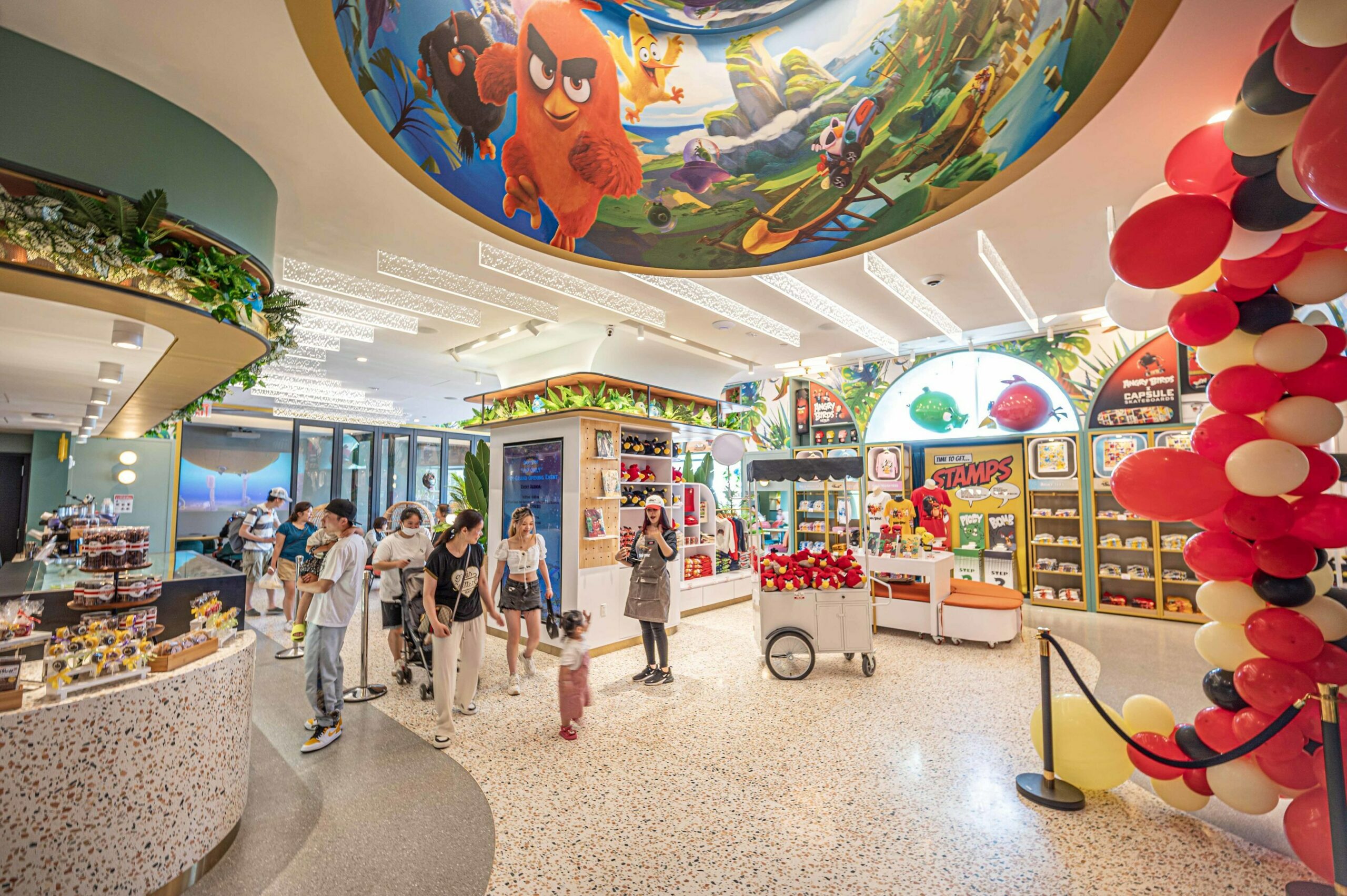 The new iSwii by Angry Birds cafe in Flushing, Queens.