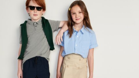 Old Navy is offering a one-year moneyback guarantee on its school uniforms.