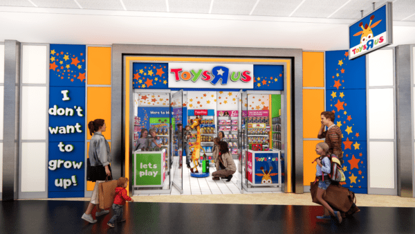 Rendering of the new Toys 'R' Us coming to the Dallas-Fort Worth airport later this year. 