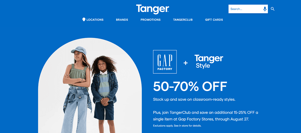 Tanger website