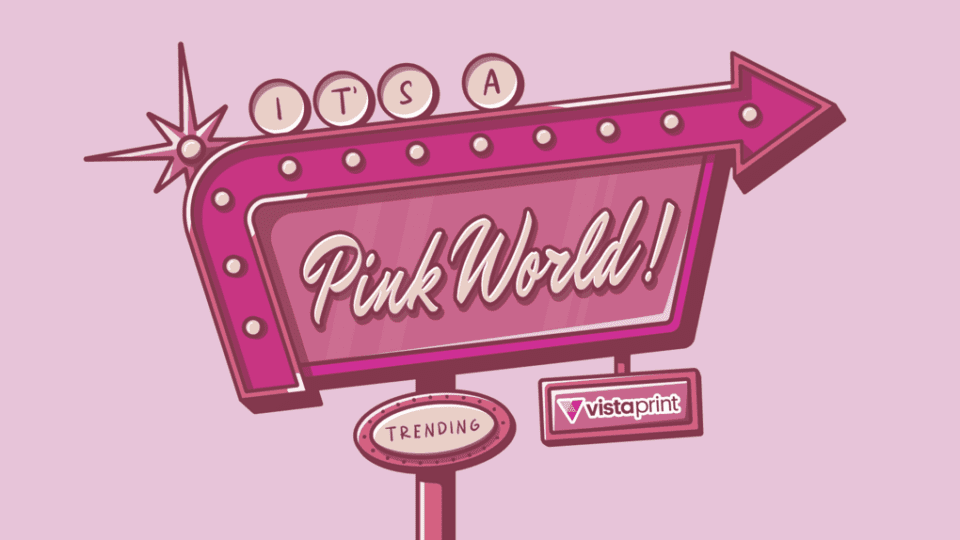 It's a Pink World infographic from VistaPrint.