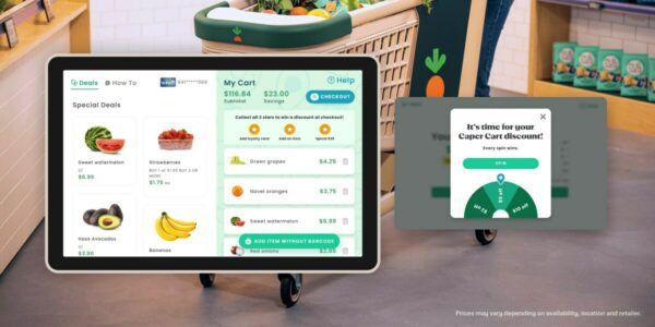 In-store rewards on Instacart's Caper Carts