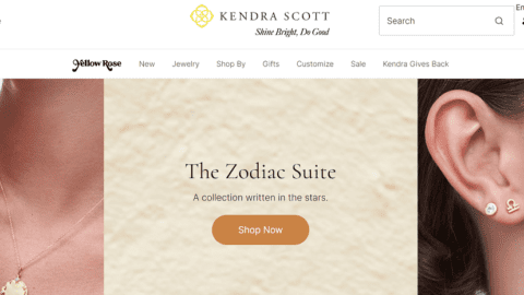 Kendra Scott home page