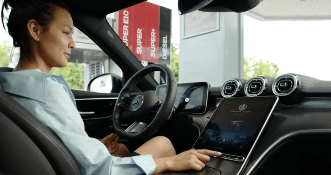 Mercedes and Mastercard customers in Germany can now pay for gas with their fingerprint.