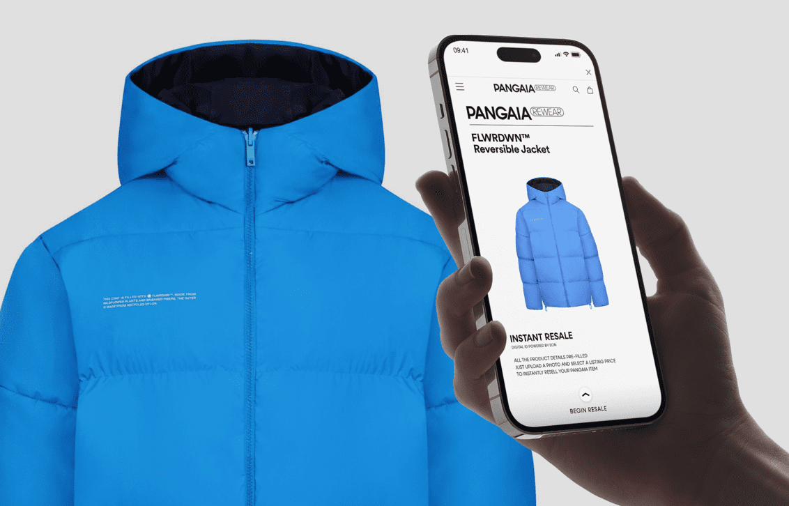 Pangaia teams up with Archive for a new resale program powered by Eon Digital IDs.