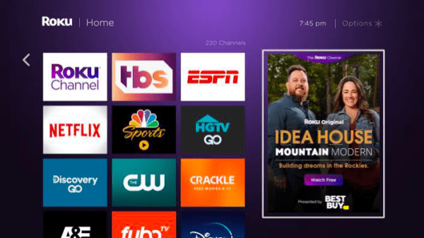 Best Buy's connected TV campaign on Roku.