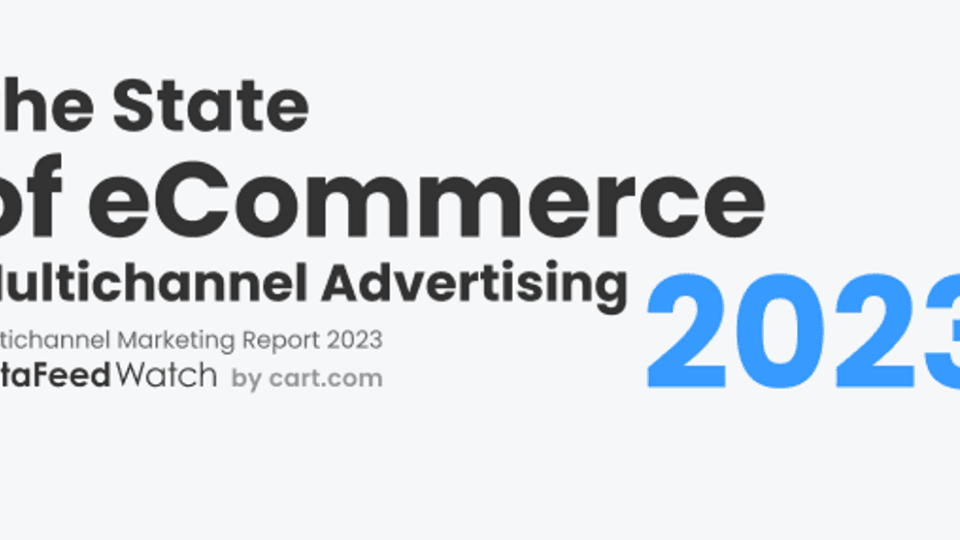 DataFeedWatch's state of ecommerce multichannel advertising 2023.