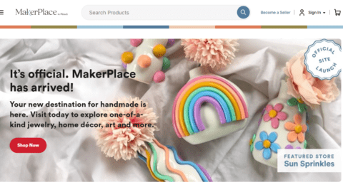 Homepage of the MakerPlace by Michaels