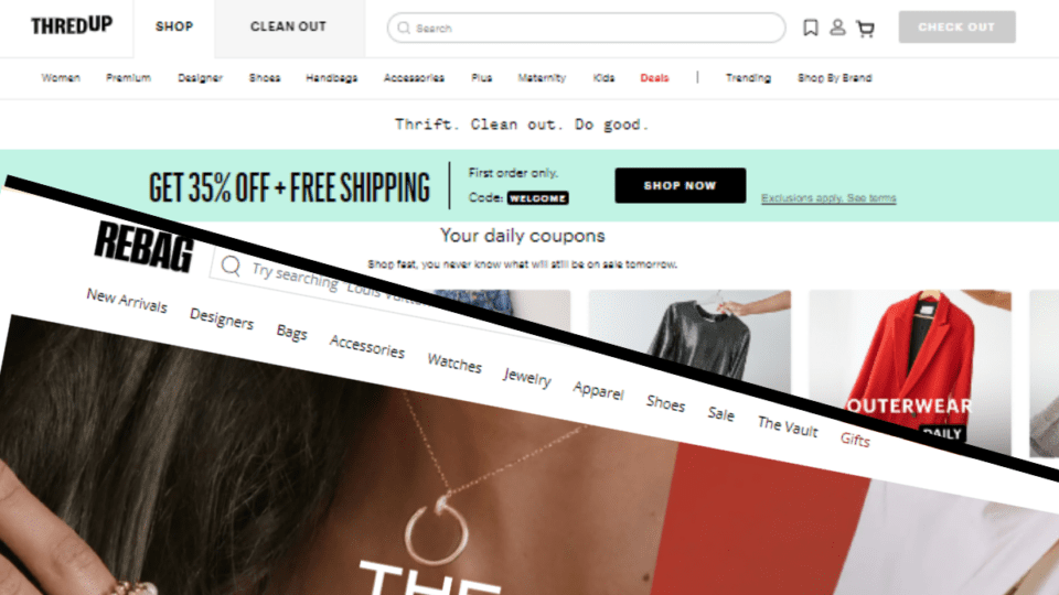 Resale platforms Rebag and ThredUp are teaming up.