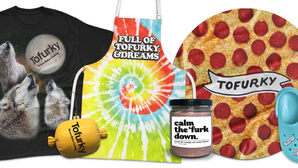 Tofurky has unveiled a holiday shop featuring gag gifts for all of your White Elephant needs, including candles, aprons and T-shirts.