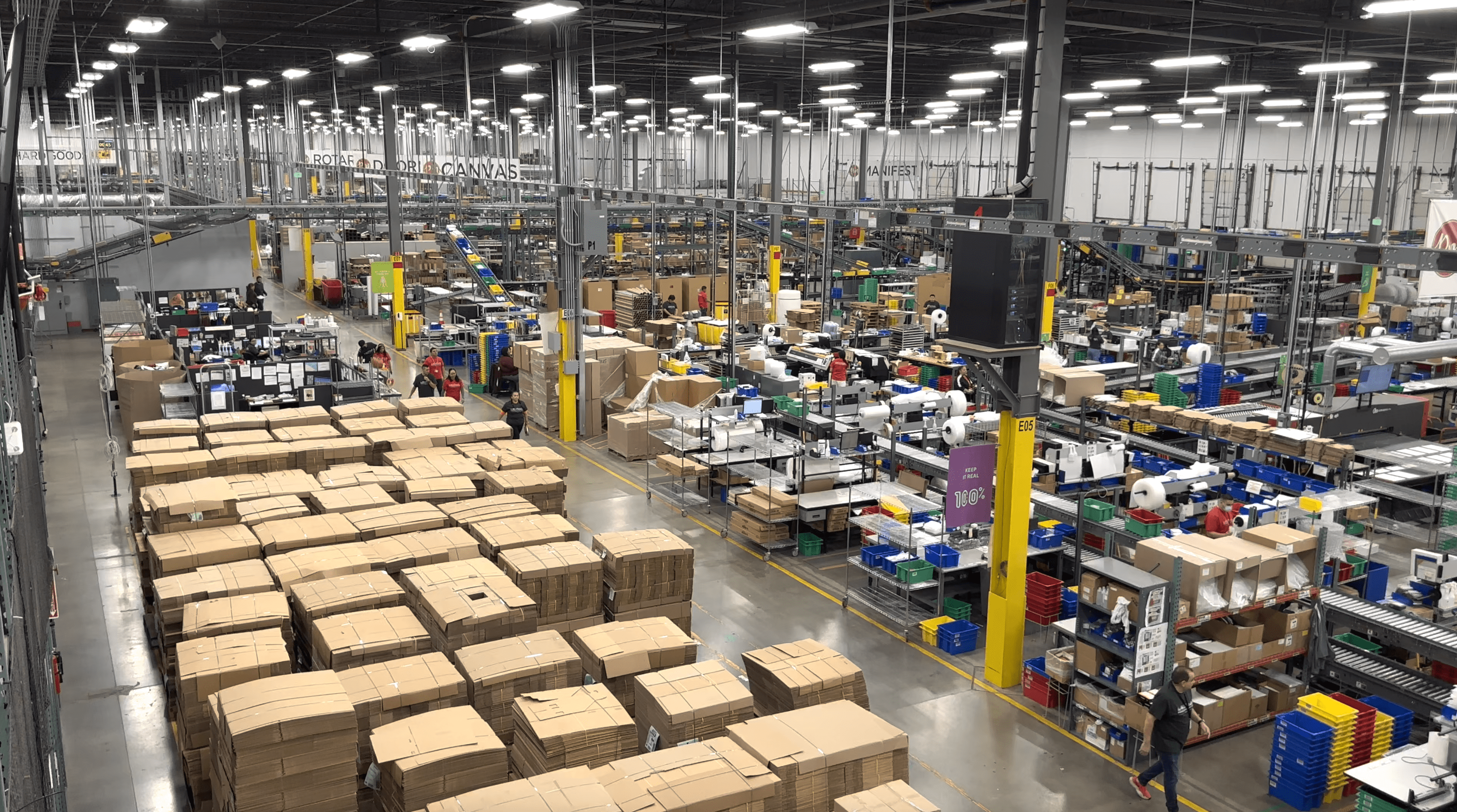 Inside the PersonalizationMall.com factory.