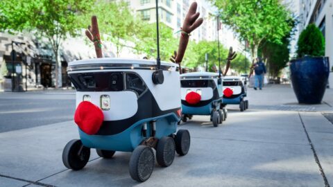 Uber Eats' Robot Reindeer are hitting the streets in three towns this December.