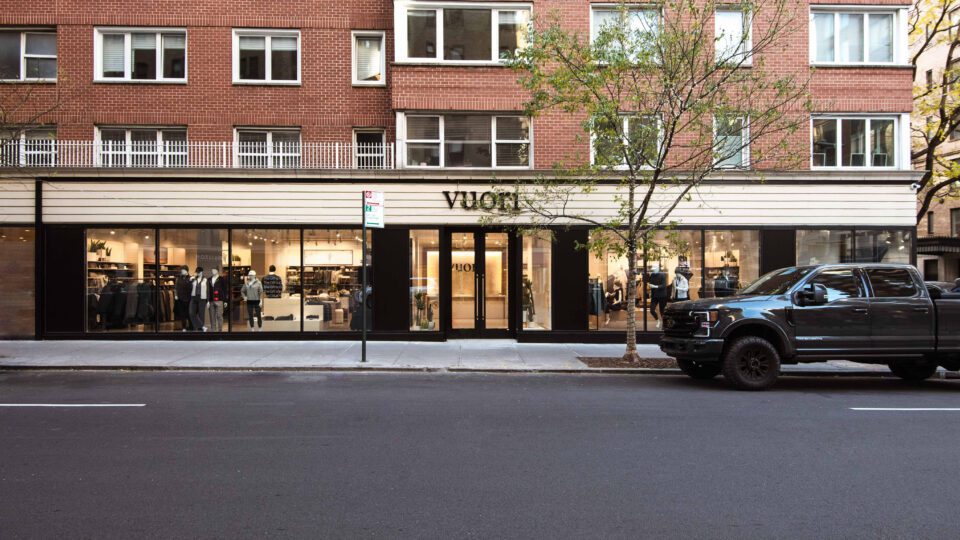New Vuori store on Manhattan's Upper East Side.