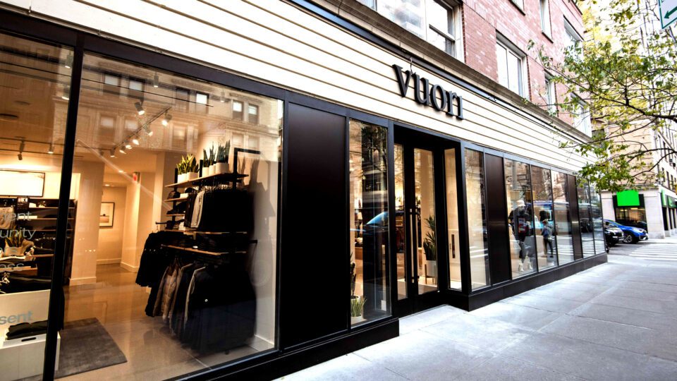 New Vuori store on Manhattan's Upper East Side.