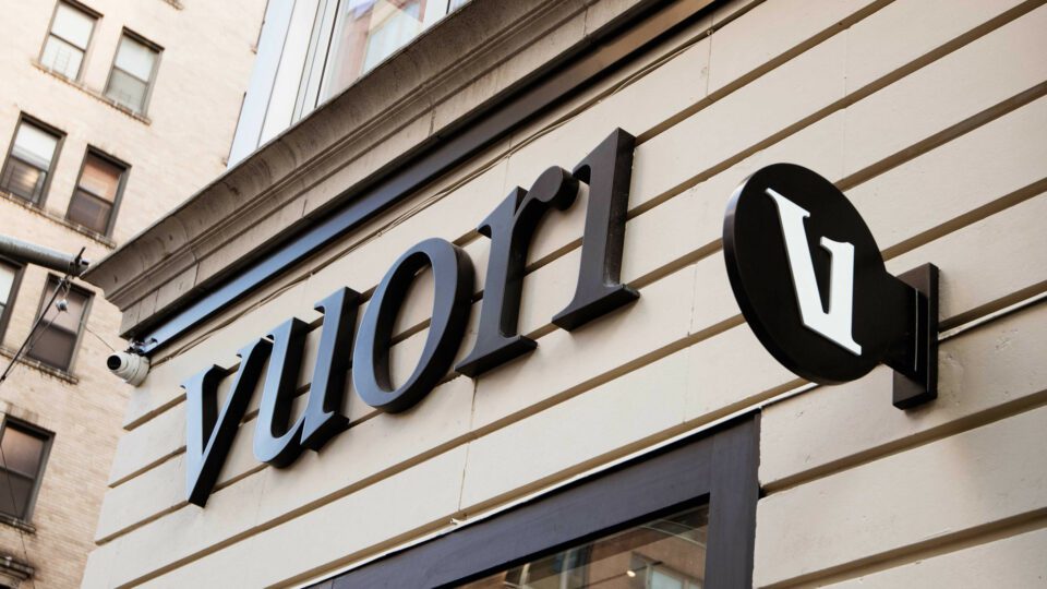 New Vuori store on Manhattan's Upper East Side.