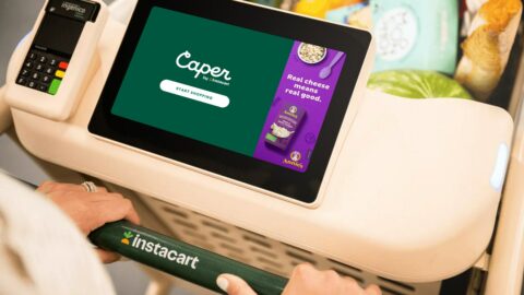 Instacart is bringing ads to its Caper Carts smart carts.