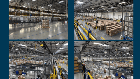 Images of the Zulily fulfillment center in Sparks, Nev. from a Gordon Brothers flyer showcasing the various assets for sale.