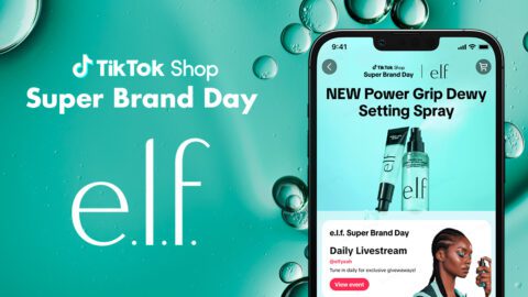 E.l.f. will be the first brand featured in a TikTok Shop Super Brand Day.