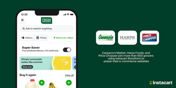 Three Regional Grocers Tap Instacart to Power Ecommerce Sites