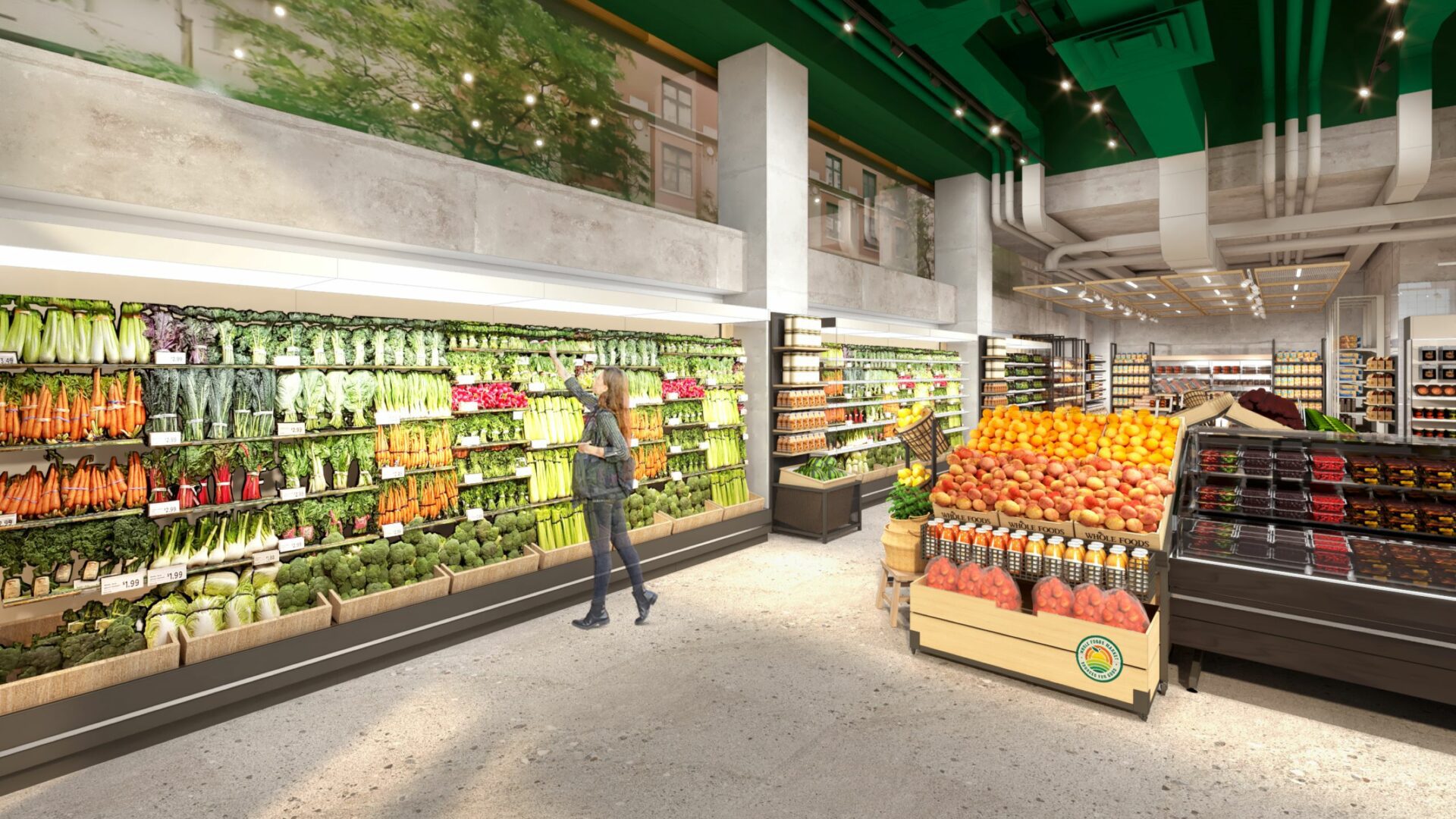 Whole Foods Daily Shop produce section.