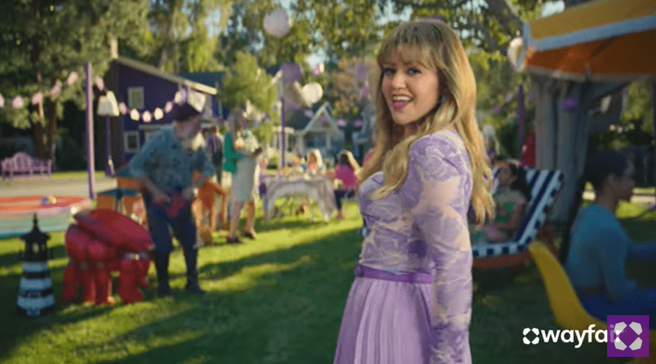 Brand ambassador Kelly Clarkson anchors Wayfair's new campaign.