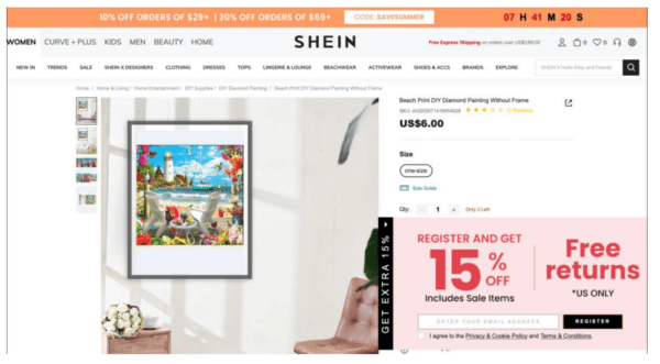 Shein Accused of 'Industrial-Scale' Copyright Infringement in New Class Action Lawsuit