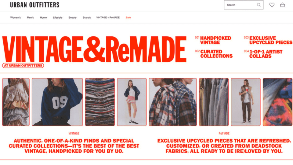 Urban Outfitters Launches New Platform for Vintage and Upcycled Apparel ...