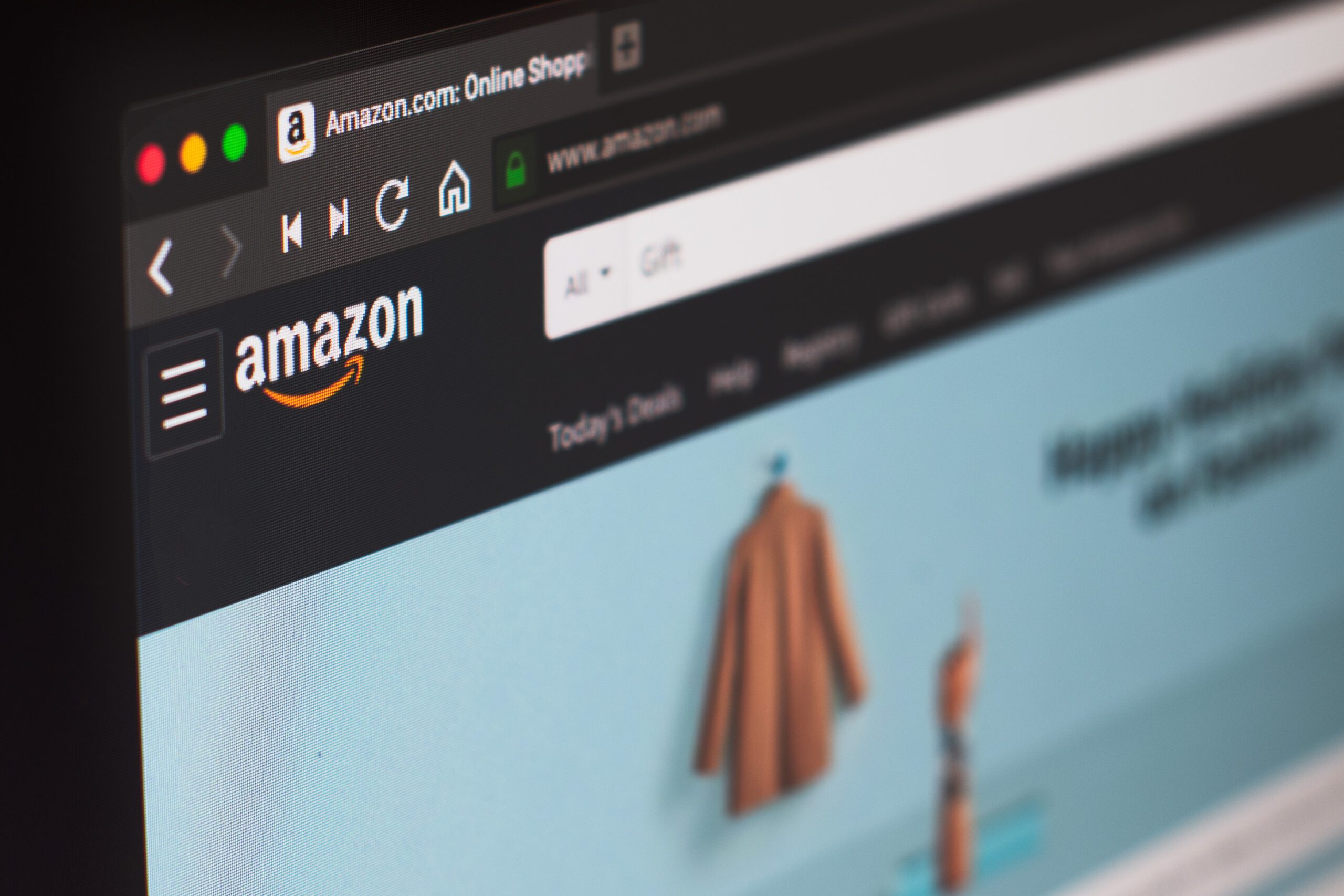 Amazon homepage