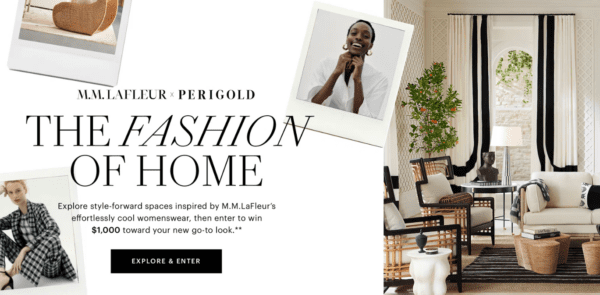 M.M.LaFleur, Perigold Craft Design Partnership Centered on 'Fashion at Home'