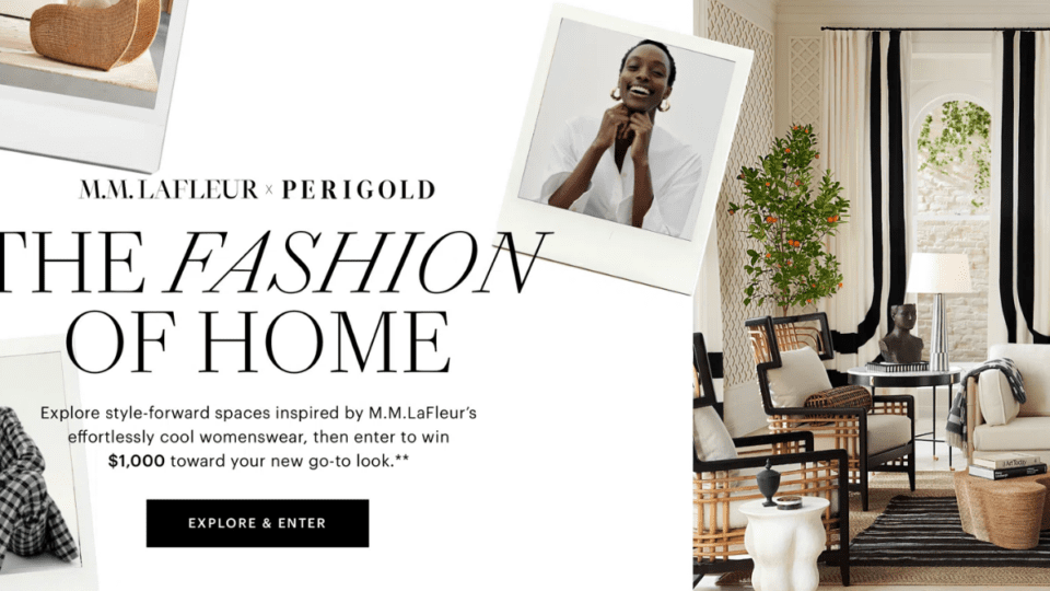 M.M.LaFleur and Perigold have teamed up in a collaboration that spans fashion and home decor.