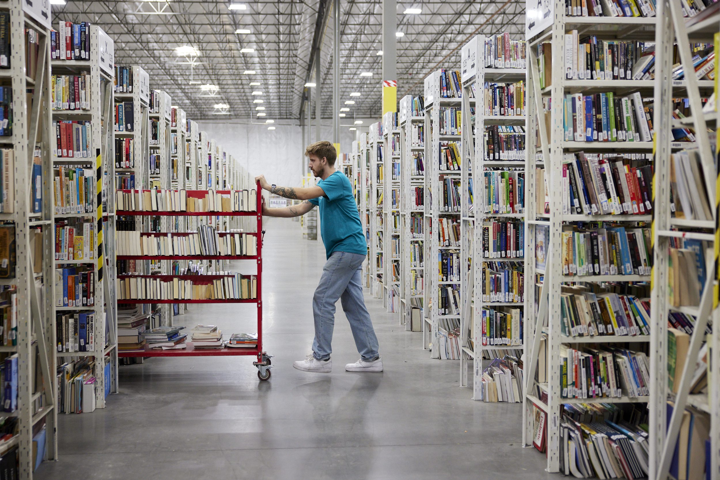A Thriftbooks warehouse.