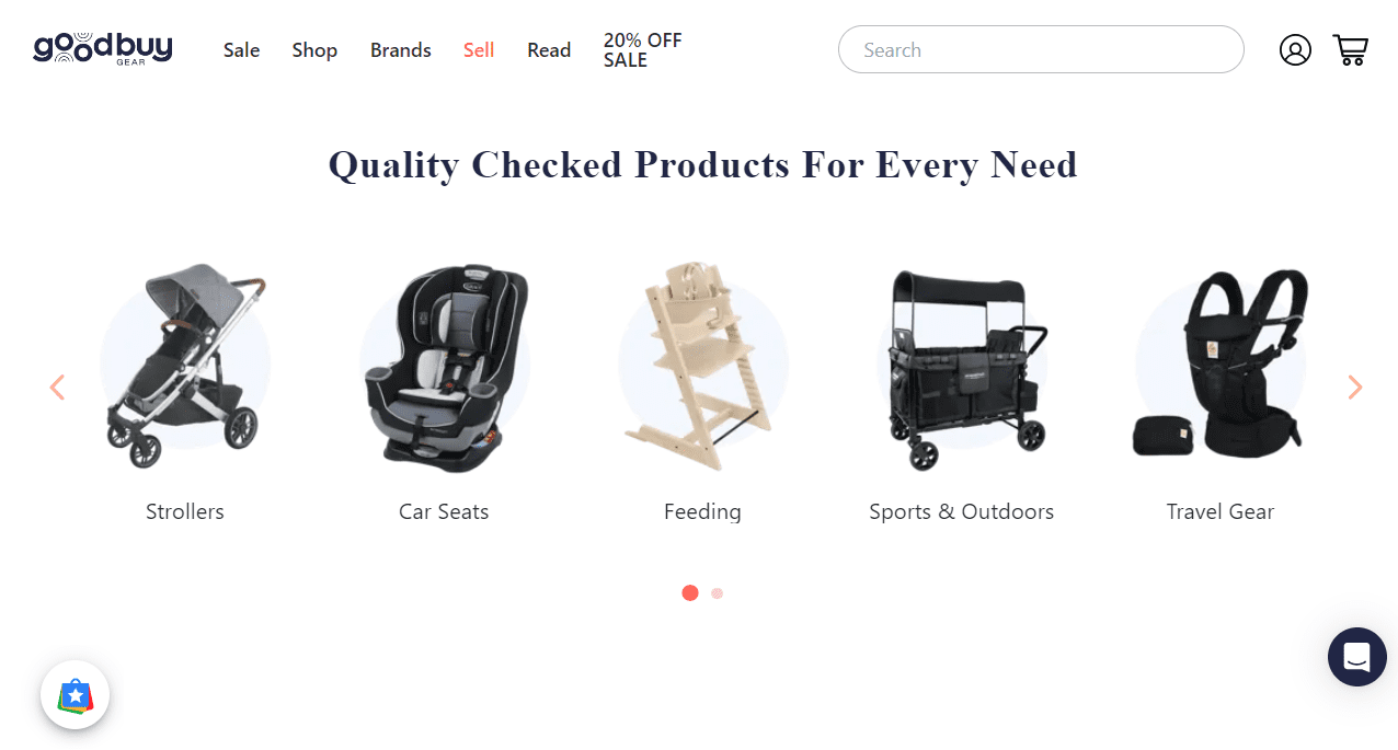 GoodBuy Gear homepage