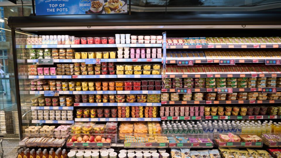 The selection at the newly redesigned M&S Liverpool Street Station Mezzanine store.