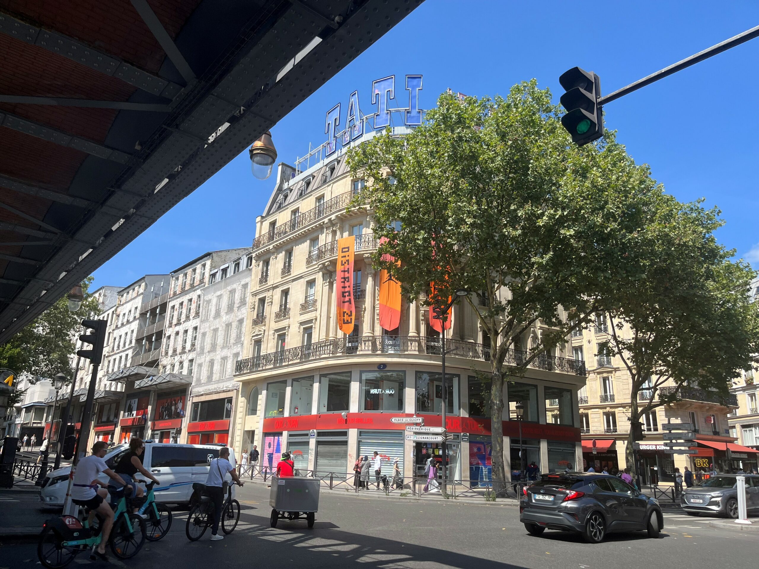 Jordan Brand's District 23 installation at the former Tati Barbès department store in Paris.