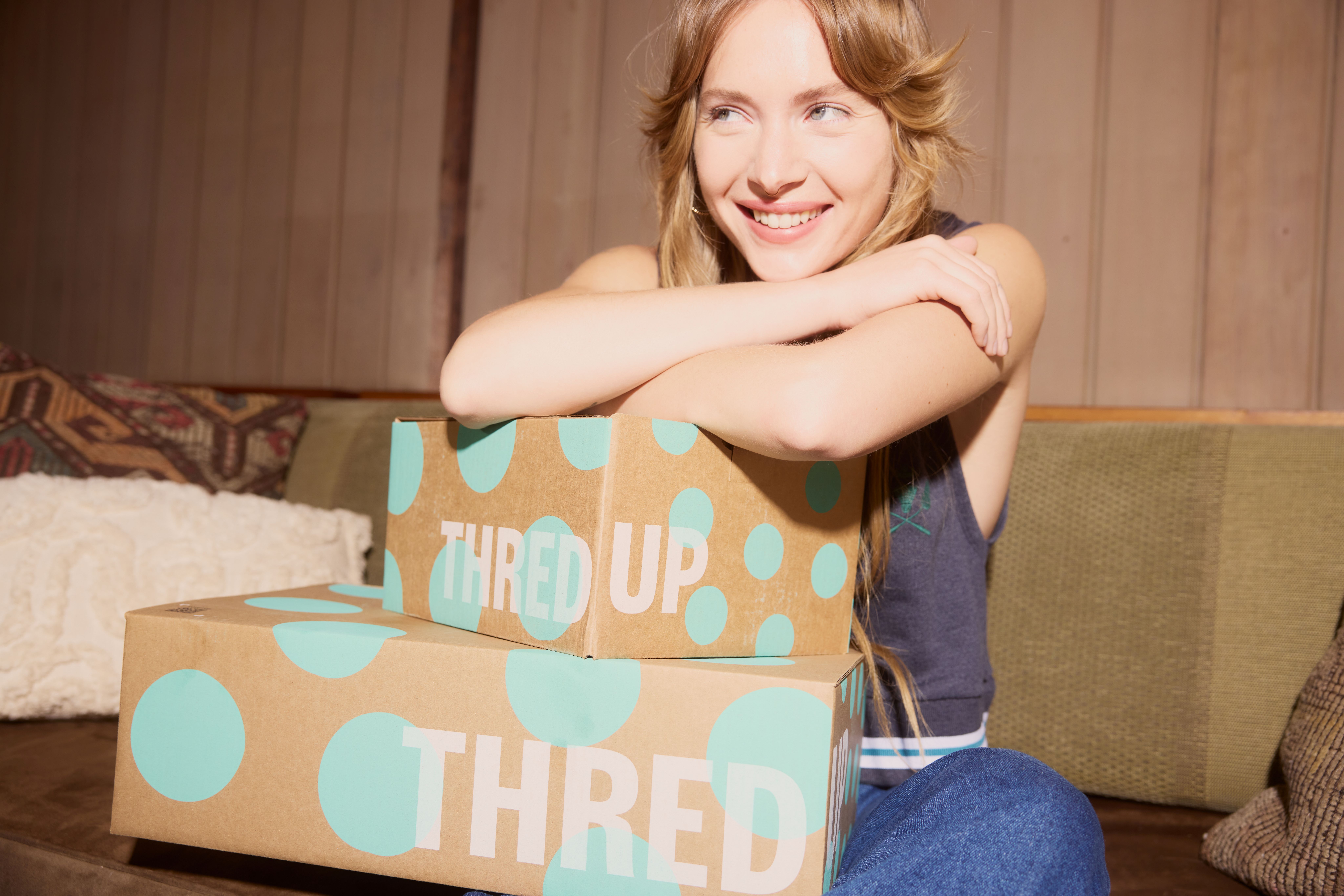 A happy ThredUp resale customer.