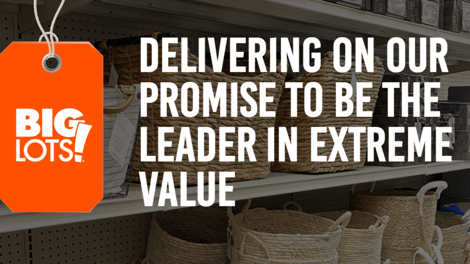 Homepage of Big Lots bankruptcy site