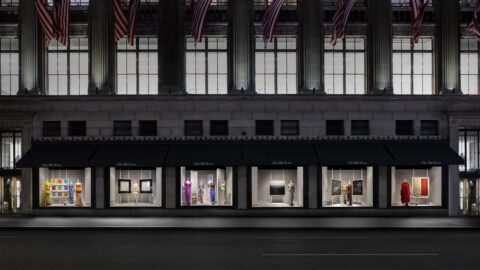 Saks windows at the store's NYC flagship will feature the new art offering alongside art-inspired seasonal fashions.