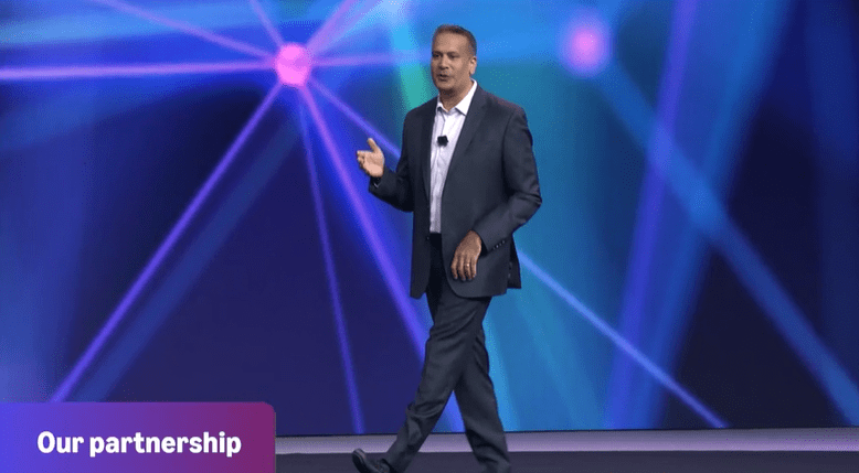 Dharmesh Mehta, Amazon’s VP of Worldwide Partner Selling Services at the 2024 Amazon Accelerate conference.