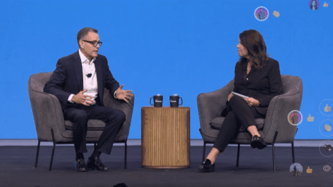 Doug Herrington, Amazon's CEO of Worldwide Stores with Mary Beth Westmoreland, VP of Worldwide Selling Partner Experience at Amazon Accelerate.