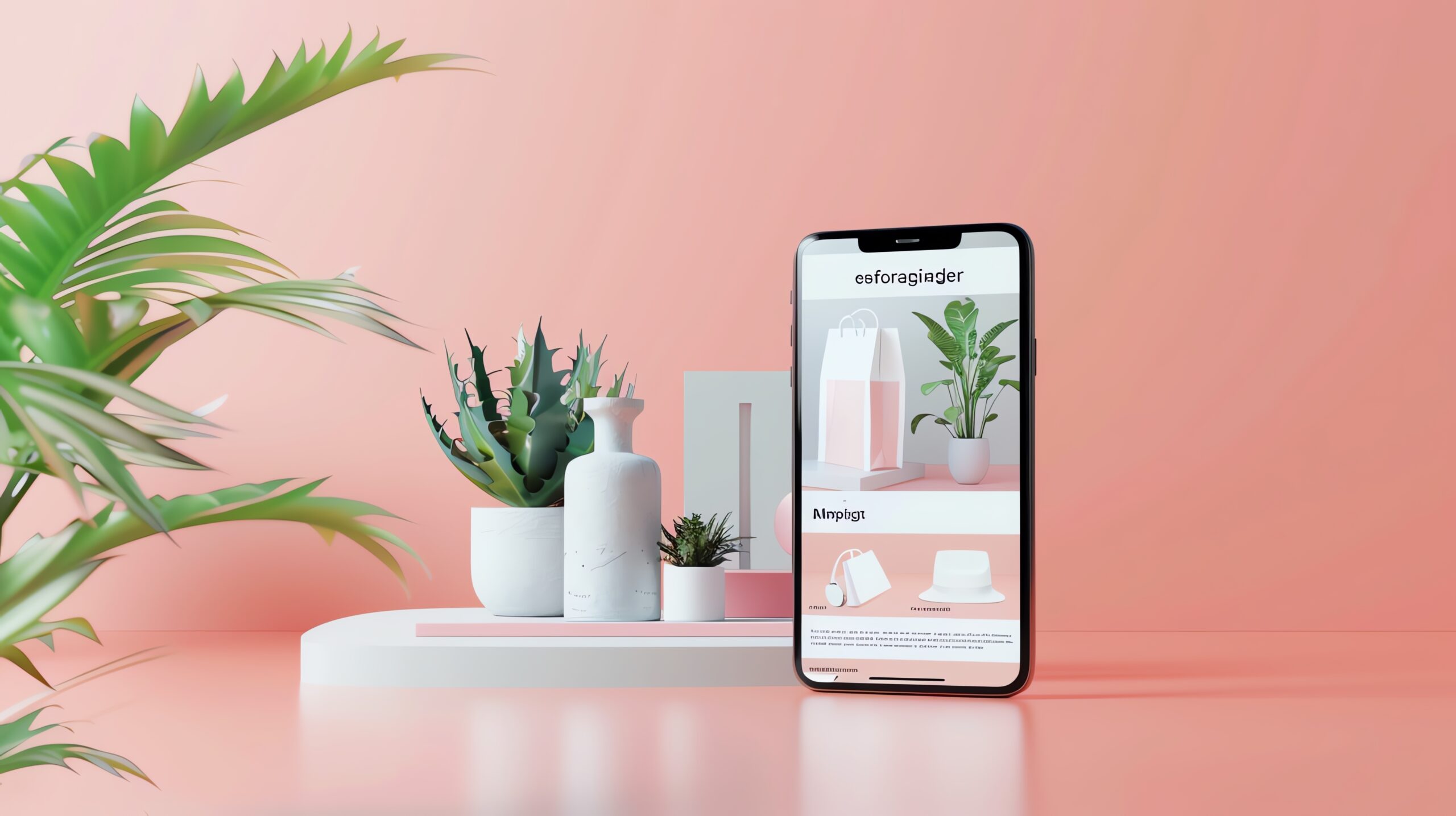 Product image with mobile version displayed alongside.