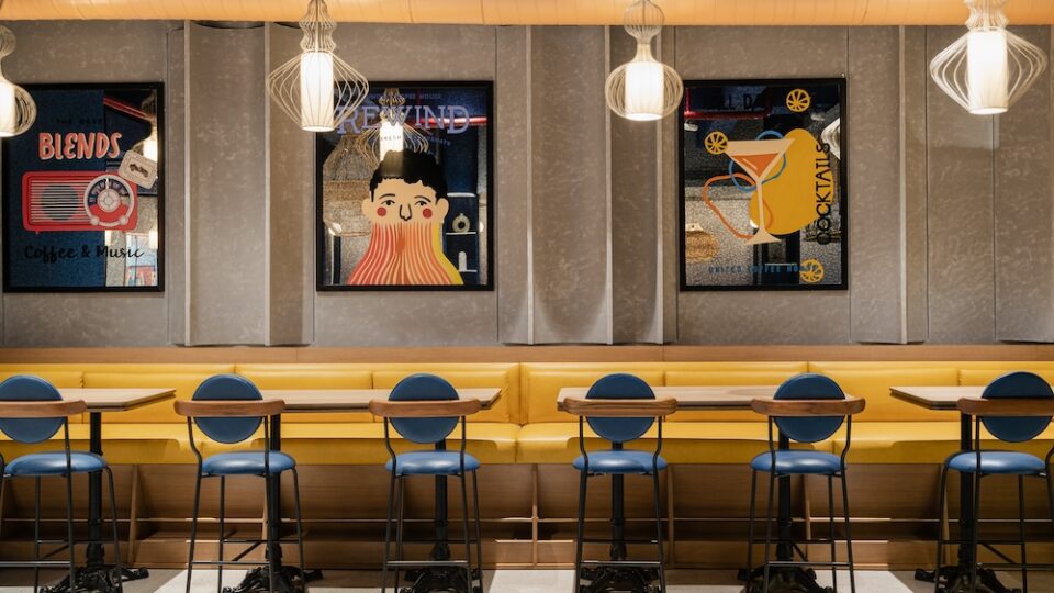 United Coffee House Rewind in Faridabad, India.