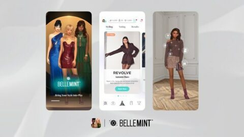 The new Bellemint mobile fashion game integrates into Revolve Group's ecommerce platforms.