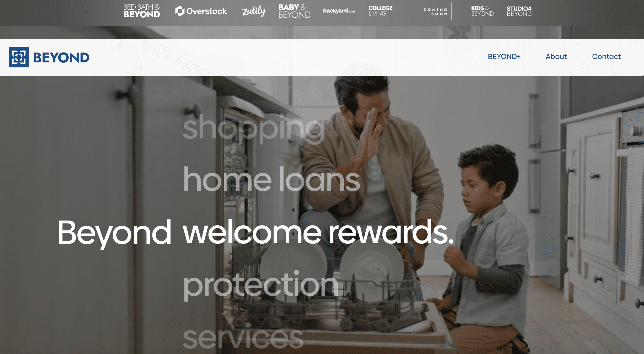 The Beyond Inc. homepage offers many clues about what's ahead as the company lays off 20% of its workforce.