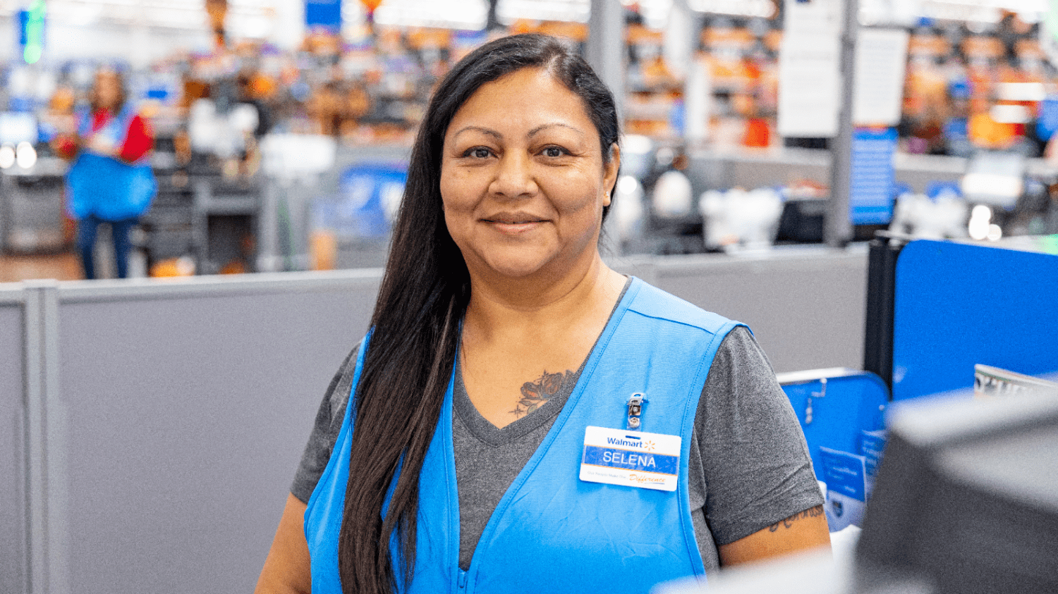 A Walmart employee
